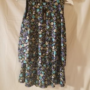 Agnes and Dora Brand New Tiered Tunic Blues White